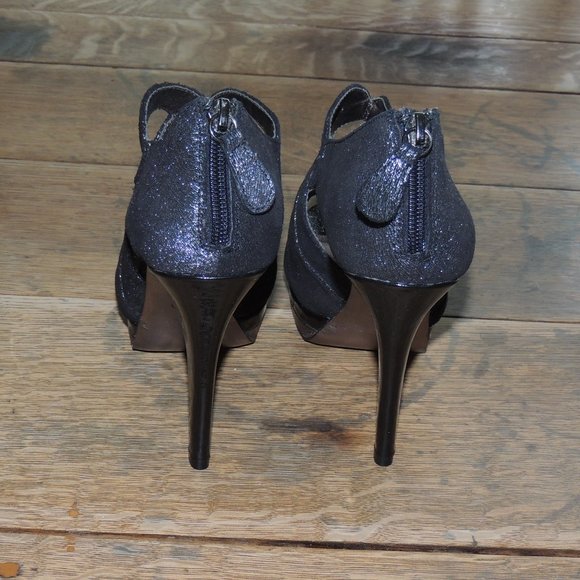 Isola Black Sparkly Heels Sz. 8.5 - Picture 3 of 6